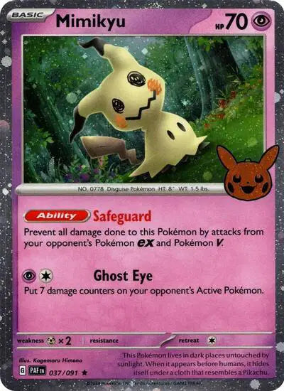 Pokémon TCG - Halloween 2024 - Mimikyu (Cosmos Holo) (037/091)