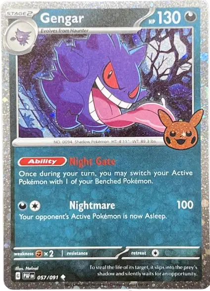 Pokémon TCG - Halloween 2024 - Gengar (Cosmos Holo) (057/091)
