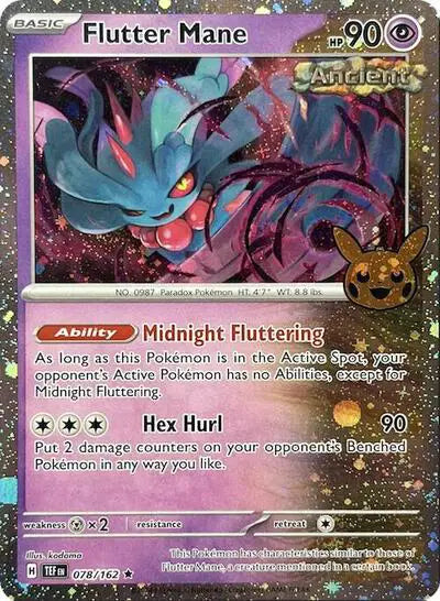 Pokémon TCG - Halloween 2024 - Flutter Mane (Cosmos Holo) (078/162)