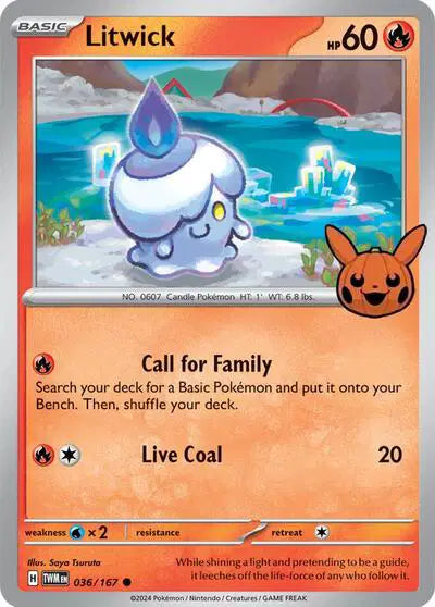 Pokémon TCG - Halloween 2024 - Litwick (036/167)