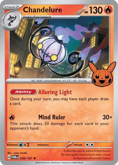 Pokémon TCG - Halloween 2024 - Chandelure (038/167)