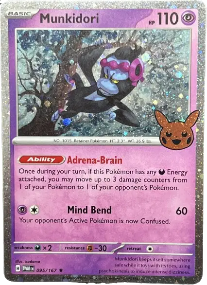 Pokémon TCG - Halloween 2024 - Munkidori (Cosmos Holo) (095/167)