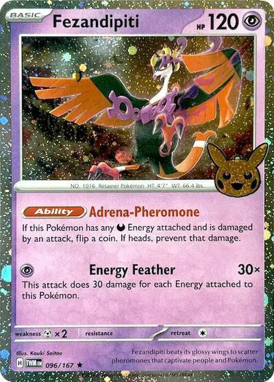 Pokémon TCG - Halloween 2024 - Fezandipiti (Cosmos Holo) (096/167)