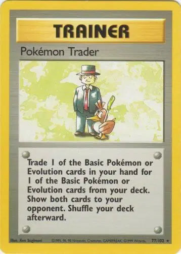 Pokémon TCG - Base Set (Unlimited) - Pokemon Trader #77 (NM/LP)