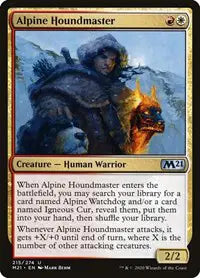 MTG — Core Set 2021 — Alpine Houndmaster #215 (NM)