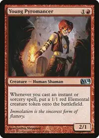 MTG — Core 2014 (M14) — Young Pyromancer #163 (NM)